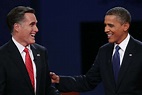 Romney, Obama square off in polite debate