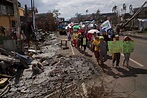 Typhoon Haiyan: Philippine survivors march through storm-wrecked ...