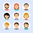 FREE 30+ Vector People Avatars Set in PSD
