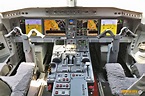 The E195-E2's cockpit: full fly-by-wire controls (Thiago Vinholes ...