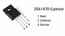 2SA1470-Q pnp transistor complementary npn, replacement, pinout, pin ...
