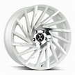 The X02 Wheel by Xcess in White Machined – Strada Wheels