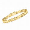 Italian 14kt Yellow Gold Studded-Link Bracelet. 7" | Ross-Simons