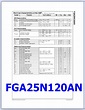FGA25N120AN PDF Datasheet - 1200V, 25A, IGBT, Transistor