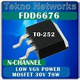 Fairchild - FDD6676 70W 78A TO-252 MOSFET Transistor VGS=4.5V -5pcs ...