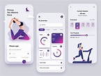 Fitness Mobile Application-UX/UI Design by Hira Riaz🔥 for Upnow Studio ...