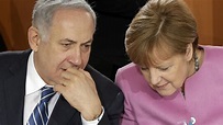 German Chancellor Merkel and Israeli Prime Minister Netanyahu speak ...