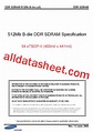 K4H510838B-VC/LCC Datasheet(PDF) - Samsung semiconductor