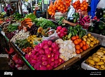 Fruit and Vegetables For Sale, Market Day, Banaue, Luzon, The ...