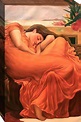 Leighton, Flaming June - Gallery Wrapped Oil Painting Reproduction ...
