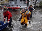 Photos of People Rescued from Hurricane Sandy; Firefighters Brave the ...