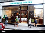 Protestors leave signs outside Starbucks in Vigo Street, central London ...