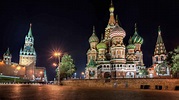 Red Square At Night Moscow Russia UHD 4K Wallpaper | Pixelz