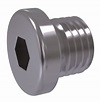 DIN 908 - Screw plugs with collar and hexagon socket, cylindrical thread