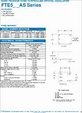 FTE502AS datasheet - 5.0V Sine Wave SC Cut Resonators