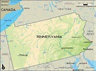 Geographical Map of Pennsylvania and Pennsylvania Geographical Maps