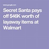Secret Santa pays off $46K worth of layaway items at Walmart Layaway ...