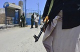 Yemeni Soldiers Stand Guard Outside Headquarters Editorial Stock Photo ...