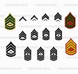 USMC Marine Corps Rank Insignia Chevrons All Colors Digital - Etsy Finland