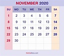 November Kalender - PNG All