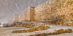 IN PICTURES: Rare snowfall in Jerusalem leaves Holy City blanketed in white