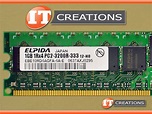 EBE10RD4AGFA-4A-E HP / ELPIDA 1GB PC2-3200R DDR2-400 REGISTERED ECC ...