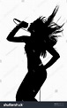 Female Singing Silhouette Stock Photo 97871153 : Shutterstock