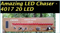 Amazing LED Chaser 4017 20 LED - YouTube