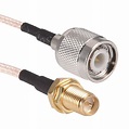 RP SMA Female to TNC Male Brass with 19.6" RG316 RF Coaxial Coax ...