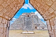 Ancient Maya pyramid in Uxmal | Ancient maya, Pyramids, Ancient
