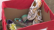 Many donate shoes for trafficking victims
