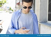 Man with mobile phone stock photo. Image of lifestyle - 136017920