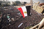 Egyptians gather in Tahrir Square to mark anniversary of uprising ...