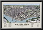 Fort Smith AR 1887 (Color) - Vintage City Maps, Restored Views