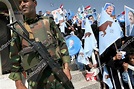 Yemeni Soldier Stands Guard Near Vip Editorial Stock Photo - Stock ...