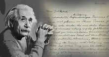 Einstein's "God Letter" to Go on Auction - Practical Bible