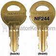 ElevatorKeys.com - NF244 Key for National Elevator fixtures