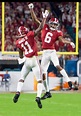 Alabama wide receivers Henry Ruggs, III, (11) and DeVonta Smith (6 ...