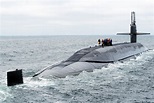 The Ohio-class ballistic missile submarine USS Rhode Island (SSBN 740 ...