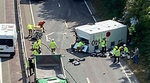 Inmate and guards seriously injured as prison van crashes on A27 | UK ...