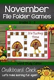 November File Folder Games Grades 3 - 5 | Folder games, Thanksgiving ...