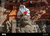 Guard statue in udong near Balinese Hindu temple, Buruan, Bali ...