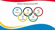 Modern Olympic Games PPT Template and Google Slides | Olympic games ...