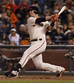 San Francisco Giants' Buster Posey hits an RBI double to tie the game ...