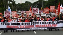 Philippine Protesters Vow to 'Never Forget' Marcos Era Abuses