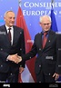 European Council President Herman Van Rompuy, right, welcomes Latvia's ...
