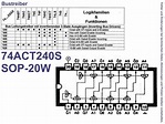 Octal Bus Buffer 3-State Inverted SOIC-20 Type TC74ACT240FW, Grieder ...