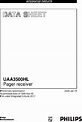 UAA3500HL datasheet - UAA3500HL; Pager Receiver