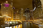 Chicago River & Skyline at Night | Chicago (Illinois | 4272 x 2848 ...