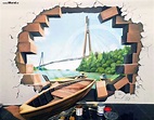 I Made 3d Trick Art For Photobooth In Batam 3d Museum | Wall street art ...